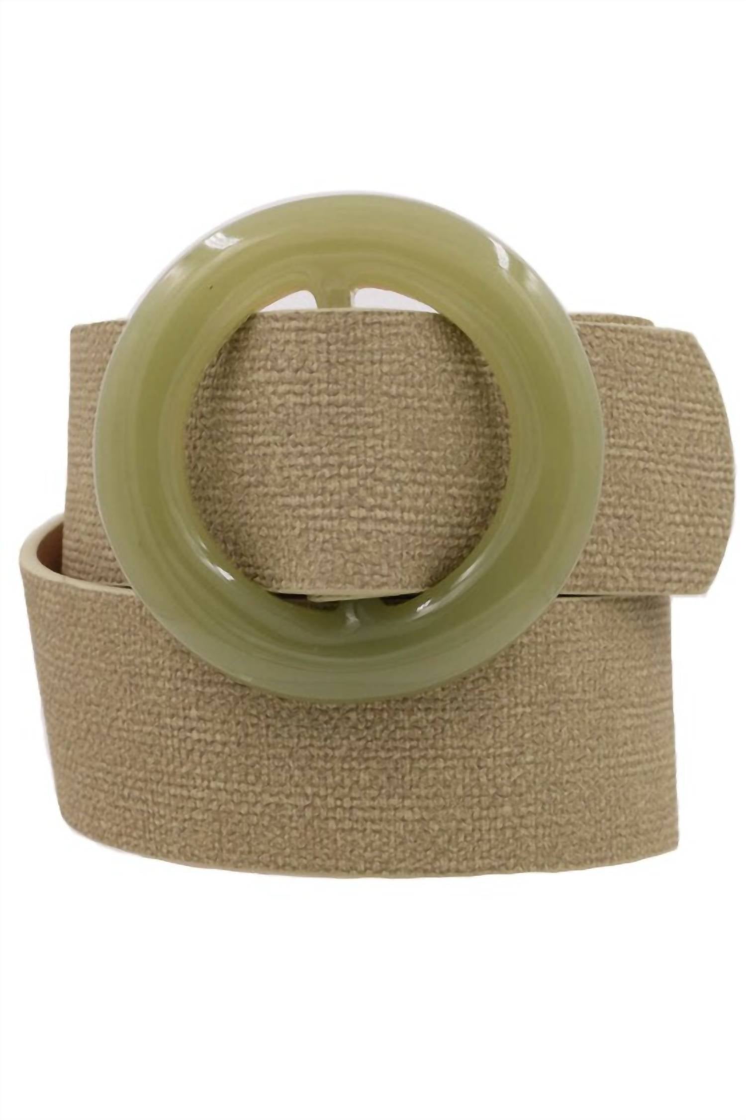 Women's Acrylic Buckle Belt